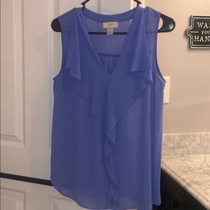 Loft sleeveless top. Size small